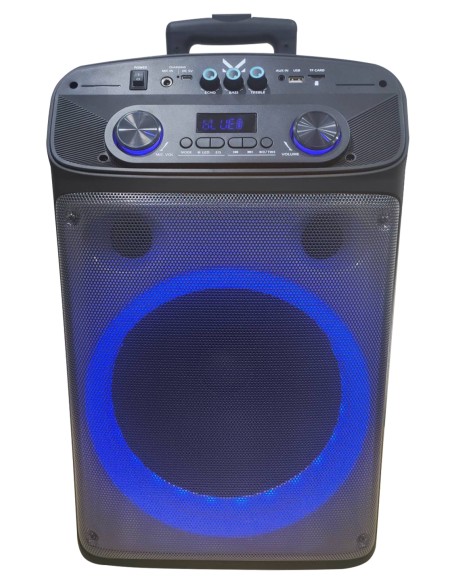 MAJESTIC FLAME T55 BK DIFFUSORE AMPLIFICATO BT 320W USB/AUX TROLLEY