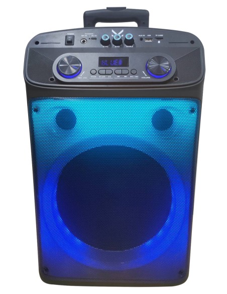 MAJESTIC FLAME T55 BK DIFFUSORE AMPLIFICATO BT 320W USB/AUX TROLLEY