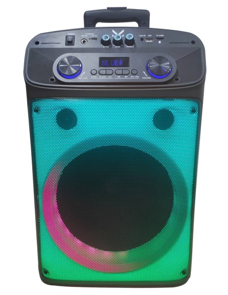 MAJESTIC FLAME T55 BK DIFFUSORE AMPLIFICATO BT 320W USB/AUX TROLLEY