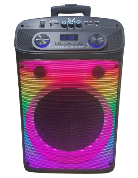 MAJESTIC FLAME T55 BK DIFFUSORE AMPLIFICATO BT 320W USB/AUX TROLLEY