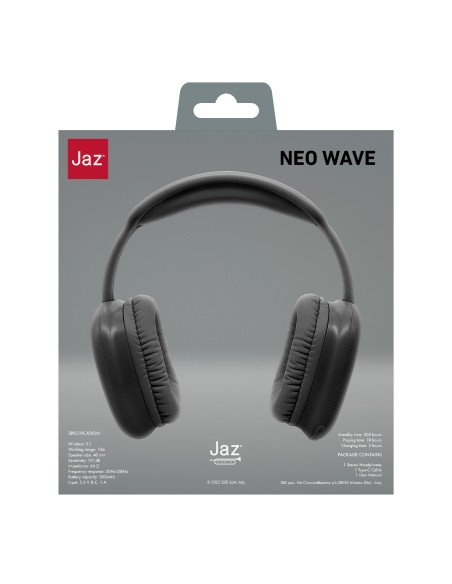 SBS TEJZHEADHIPHOPBTK CUFFIA BT 5.0 COMANDI INTEGRATI NERO