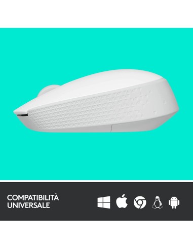 LOGITECH M171 BIANCO MOUSE WIRELESS 1000DPI 70,5G