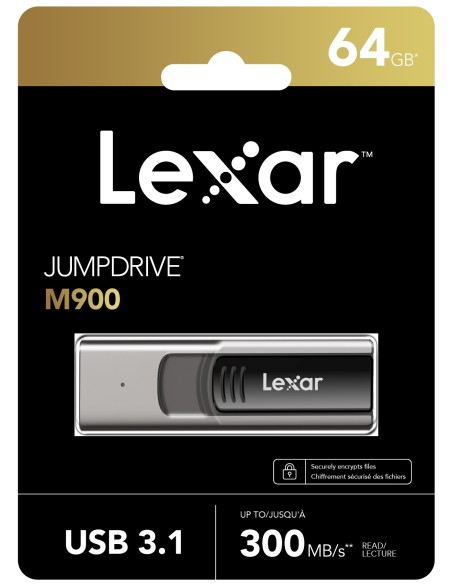 LEXAR JUMPDRIVE PRO M900 64GB USB 3.1 PENDRIVE S/L 50MBPS/300MBPS