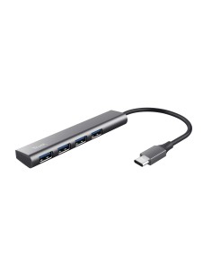 TRUST 24948 HALYX USB-C 4PORT USB-A 3.2 HUB ALLUMINIO