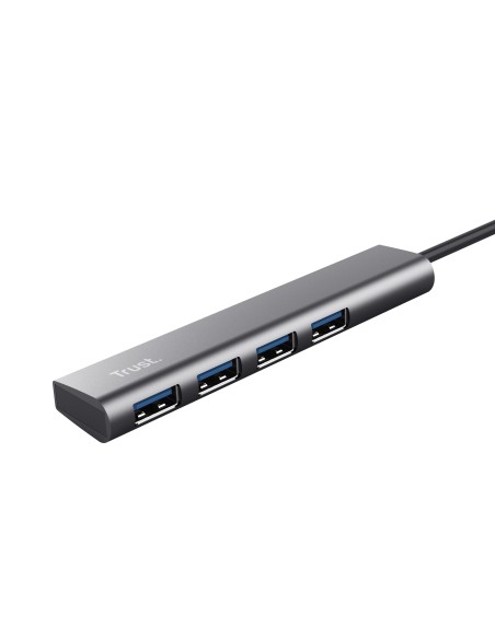 TRUST 24948 HALYX USB-C 4PORT USB-A 3.2 HUB ALLUMINIO