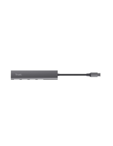 TRUST 24948 HALYX USB-C 4PORT USB-A 3.2 HUB ALLUMINIO