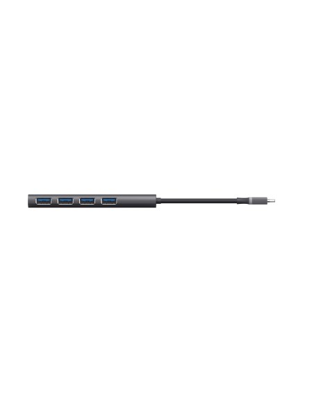 TRUST 24948 HALYX USB-C 4PORT USB-A 3.2 HUB ALLUMINIO