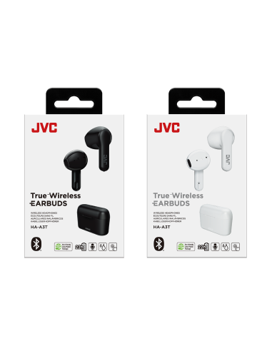 JVC HA-A3T NERO AURICOLARI TWS BT 5.1 IPX4 AUTONOMIA 7,5 ORE