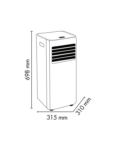 ARGO VIND EU 10.000BTU CL.A WI-FI  CONDIZIONATORE PORTATILE