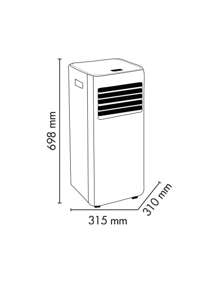 ARGO VIND EU 10.000BTU CL.A WI-FI  CONDIZIONATORE PORTATILE