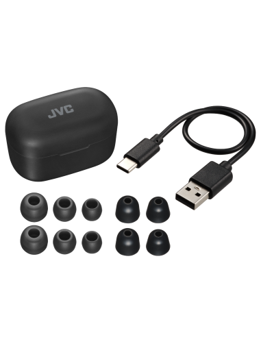 JVC HA-A25T NERO AURICOLARI TWS CANC.RUMORE BT 5.3 IPX4 AUTON.26 ORE