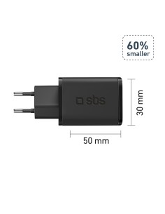 SBS TETRGAN1C45W CARICAB.RETE 45W USB-C NERO 2