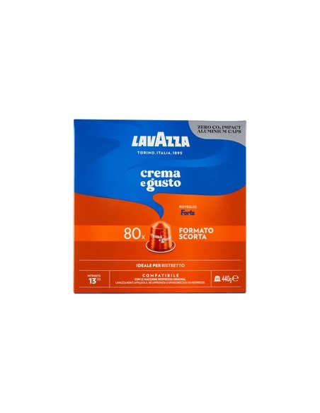 LAVAZZA 7021 CREMA & GUSTO FORTE   COMP. NESPRESSO 80 CAPSULE