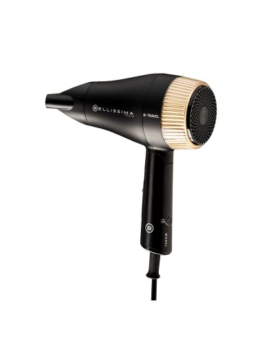 IMETEC 11872 BELLISSIMA B-TRAVEL   PHON 1400W BLACK MATT GLAMGOLD