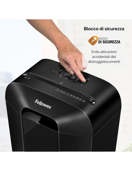 FELLOWES LX70 DISTRUGGI DOCUMENTI A FRAMMENTO 11 FOGLI