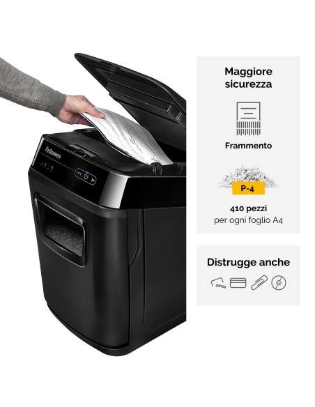 FELLOWES AUTOMAX 150C DISTRUGGI DOCUMENTI A FRAMMENTO 150 FOGLI