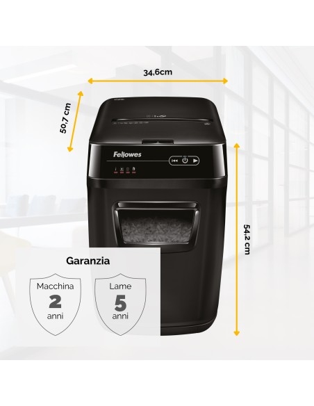 FELLOWES AUTOMAX 150C DISTRUGGI DOCUMENTI A FRAMMENTO 150 FOGLI