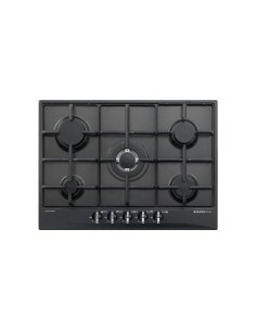 GLEMGAS GT755AC PIANO COTTURA 70CM ANTRACITE MODERNO FINITURE CROMATE