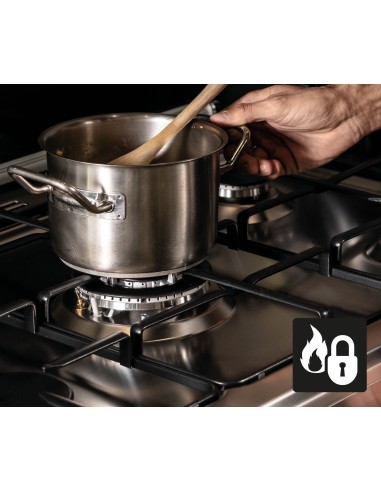 GLEMGAS GT755AC PIANO COTTURA 70CM ANTRACITE MODERNO FINITURE CROMATE