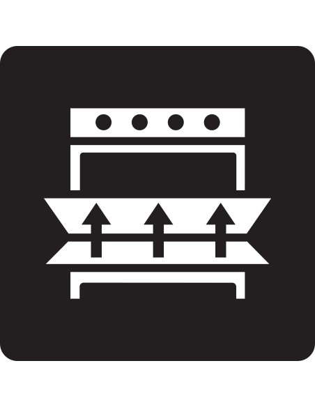 GLEMGAS GFD997IX-S6 FORNO A 90CM   INOX 13F. RAFFR. TANG. TRIPLO VETRO