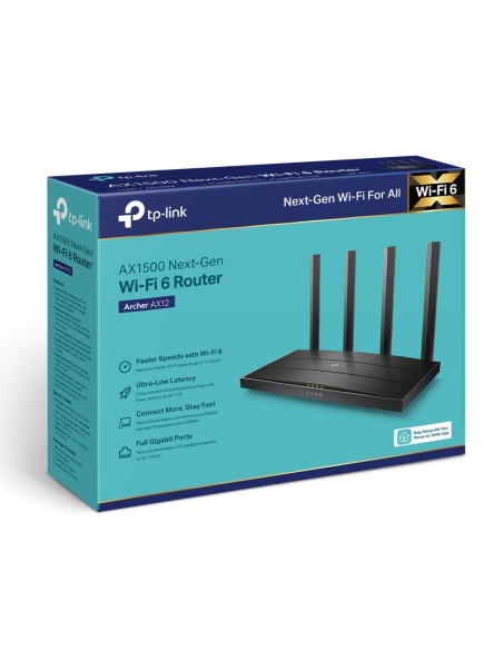 TPLINK ARCHER AX12 AX1500 WIFI 6 GIGABIT ROUTER