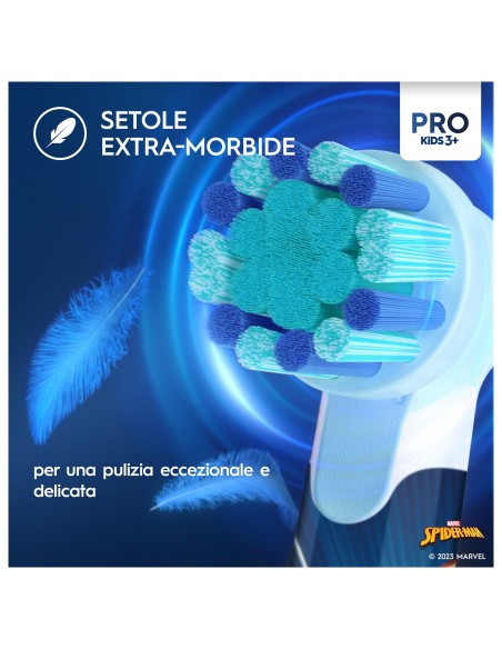 ORAL B PRO KIDS SPIDERMAN SPECIAL  PACK RIMOTORE PLACCA