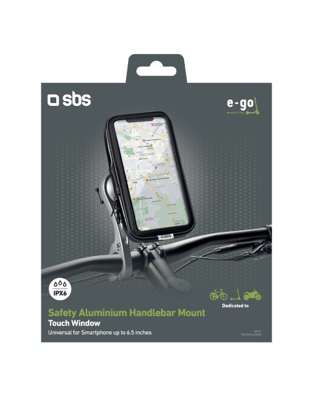 SBS TEMOTOHOLDERK SUPPORTO DA MOTO UNIVERSALE IN ALLUMINIO