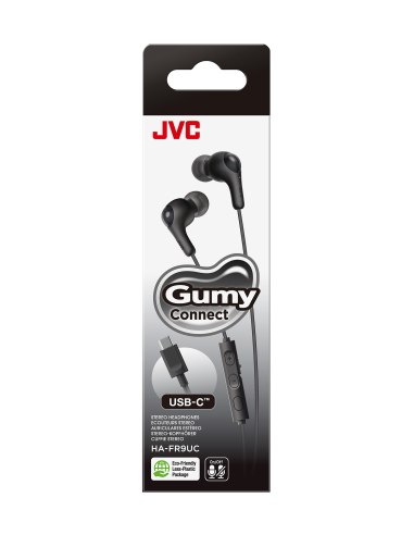 JVC HA-FR9UC NERO AURICOLARI USB-C CON MICROFONO CAVO 1,2M