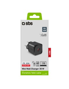 SBS TETRGAN1C30W ALIM.DA RETE GAN USB-C PD 30W NERO