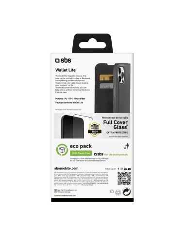 SBS TEBKLITEIP1561PK IPHONE 15 PRO CUSTODIA A LIBRO NERO