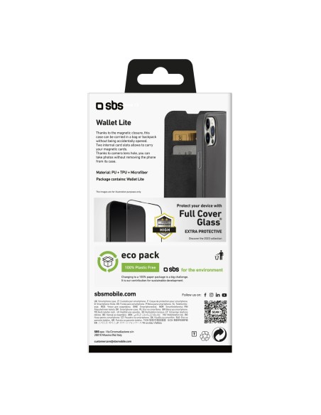 SBS TEBKLITEIP1561PK IPHONE 15 PRO CUSTODIA A LIBRO NERO