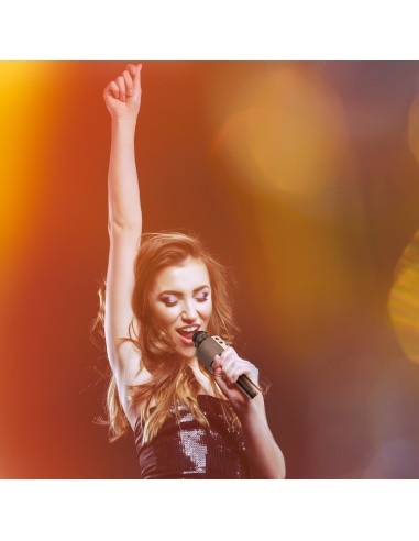 SBS MHMICBTK MICROFONOPER KARAOKE  WIRELESS MICROSD/USB NERO