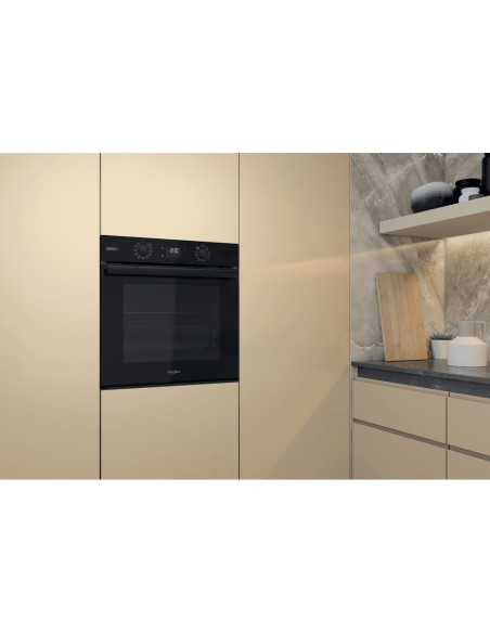 WHIRLPOOL OMSR58RU1SB FORNO A+ 60CMVAPORE 8F F.PIZZA PIROLITICO NERO