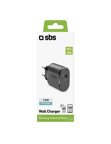 SBS TETRTC15W CARICAB.RETE 15W USB-C NERO
