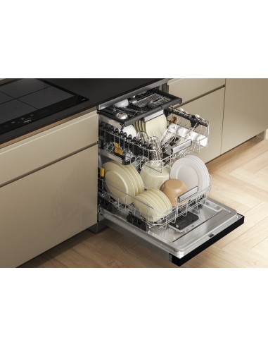 WHIRLPOOL W7FHS51X LST B 15COP INOX 6S 8PROG. 9,5LT 41DB APERTUTA AUTO