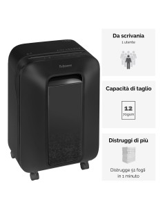 FELLOWES LX200 DISTRUGGI DOCUMENTI A FRAMMENTO 12 FOGLI 2