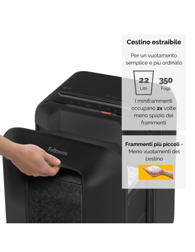 FELLOWES LX200 DISTRUGGI DOCUMENTI A FRAMMENTO 12 FOGLI