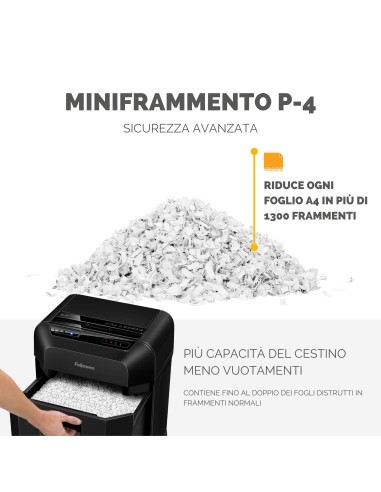 FELLOWES AUTOMAX 90M DISTRUGGI DOCUMENTI A FRAMMENTO 90 FOGLI