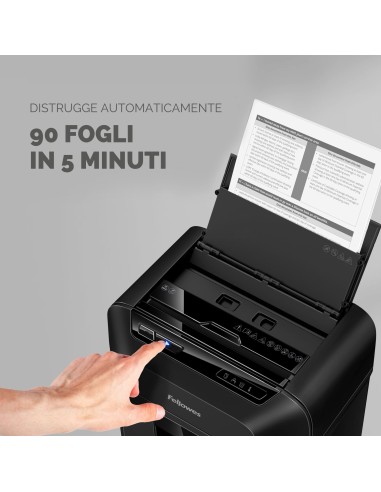 FELLOWES AUTOMAX 90M DISTRUGGI DOCUMENTI A FRAMMENTO 90 FOGLI