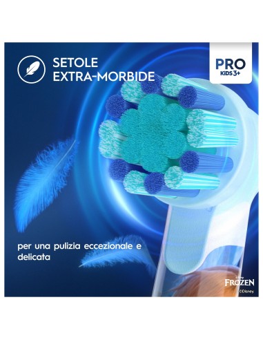 ORAL B PRO KIDS FROZEN SPECIAL PACK RIMOTORE PLACCA