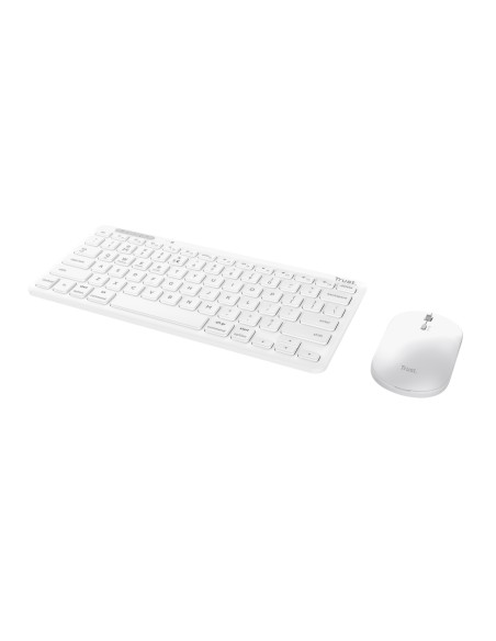 TRUST 25074 LYRA BIANCO KIT TASTIERA E MOUSE BLUETOOTH RICARICABILE