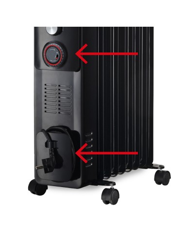ARGO WARM BLACK TT11 RADIATORE EL. 2900W TURBO E TIMER