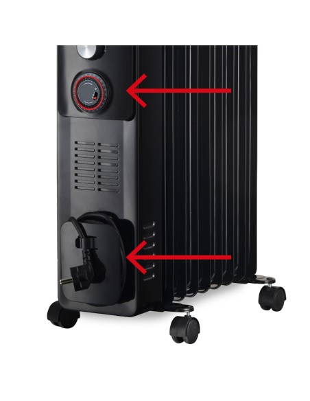 ARGO WARM BLACK TT11 RADIATORE EL. 2900W TURBO E TIMER