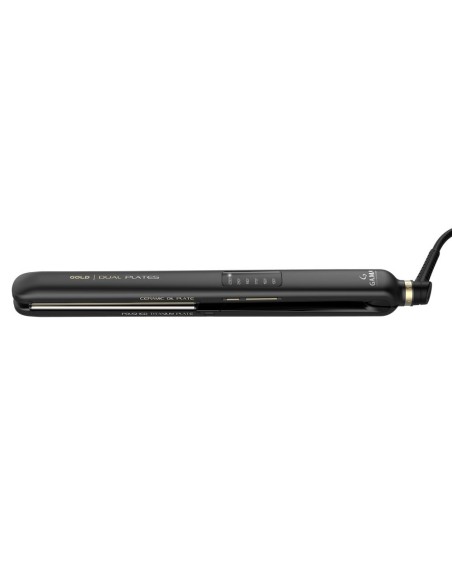 GAMA GI2510 PIASTRA GOLD LED DUAL  PLATES TRAFILA IN TITANIO LUCIDATO
