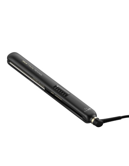 GAMA GI2510 PIASTRA GOLD LED DUAL  PLATES TRAFILA IN TITANIO LUCIDATO