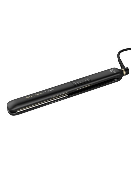 GAMA GI2510 PIASTRA GOLD LED DUAL  PLATES TRAFILA IN TITANIO LUCIDATO