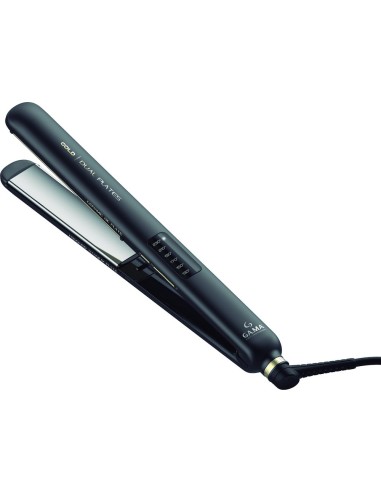 GAMA GI2510 PIASTRA GOLD LED DUAL  PLATES TRAFILA IN TITANIO LUCIDATO