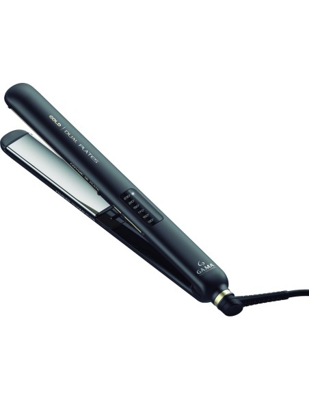 GAMA GI2510 PIASTRA GOLD LED DUAL  PLATES TRAFILA IN TITANIO LUCIDATO
