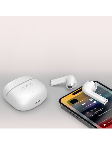 SBS TEEARTWSCOLW AURICOLARI BT TWS SEMI IN EAR BIANCO