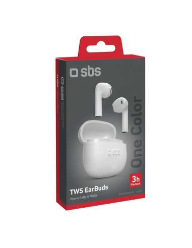 SBS TEEARTWSCOLW AURICOLARI BT TWS SEMI IN EAR BIANCO